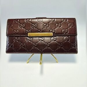 Gucci Brown Guccisima Continental Wallet